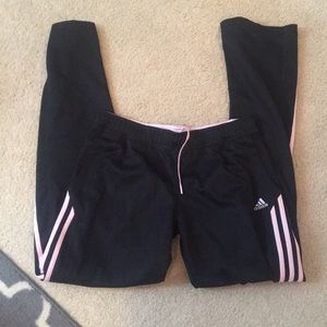 Black adidas track pant